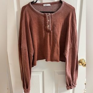 Arizona Jean Co Cropped Long Sleeve Shirt